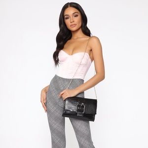 Buckled up handbag
